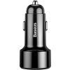 Baseus Magic Series Nabíječka do Auta USB-C/USB-A 45W Black
