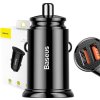 Baseus CCALL-YD01 Circular Nabíječka do Auta 2xUSB QC3.0 30W Black