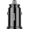 Baseus CCALL-YS01 Circular Nabíječka do Auta USB+USB-C 30W Black