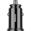 Baseus CCALL-YS01 Circular Nabíječka do Auta USB+USB-C 30W Black