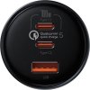 Nabíjačka do auta Baseus Qualcomm, USB, 2x USB-C, 160 W (sivá)