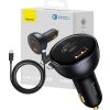 Baseus car charger QC 5 PD 160W 1x USB 2x USB-C black + cable USB-C - USB-C
