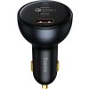 Baseus car charger QC 5 PD 160W 1x USB 2x USB-C black + cable USB-C - USB-C