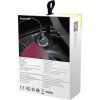 Baseus Square Metal Series Nabíječka do Auta USB-C/USB-A 30W Black