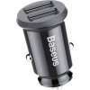 Baseus CCALL-ML01 Grain Nabíječka do Auta 15.5W 2x USB Black