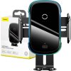 Baseus WXHW03-01 Light Electric Držák do Auta s Bezdrátovým Nabíjením 15w Black