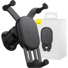 Baseus Stabilní gravitační držák telefonu do auta do větrací mřížky (černý)