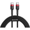 Baseus Cafule Cable USB-C PD 2.0 QC 3.0 60W 2m (čierno-červená)