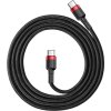 Baseus Cafule Flash Charging Datový Kabel USB-C - USB-C 60W 2m Red/Black