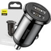 Nabíčejka do auta Baseus Grain Pro 2x USB 4,8A (černá)