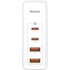 Cestovní nabíječka Baseus GaN2 Pro Quick 2x USB 2x USB-C, 100W, EU (bílá)