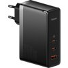 Nástěnná nabíječka Baseus GaN5 Pro 2xUSB-C + USB, 140 W (černá)