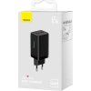 Baseus CCGP120201 GaN5 Pro Quick Nabíječka USB-A + 2x USB-C 65W Black