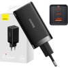 Nástenná nabíjačka Baseus GaN5 Pro 2xUSB-C + USB, 65 W (čierna)