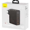 Cestovní nabíječka Baseus GaN2 Pro Quick 2x USB 2x USB-C, 100W, EU (černá)