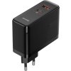 Baseus wall charger GaN5 Pro PD 100W 1x USB-C 1x USB black + USB-C - USB-C