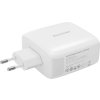 Nástenná nabíjačka 120W GaN Ricomm RC1201 EU, 1xUSB-A, 2xUSB-C + 2,1m kábel USB-C