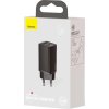 Rychlá cestovní nabíječka Baseus GaN2 Lite USB C 65W EU (černá)
