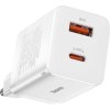 Baseus CCSUPP-E02 Super Si Quick Nabíječka USB + USB-C 30W White