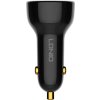 LDNIO C101 Nabíjačka do auta, USB + USB-C, 100 W + kábel USB-C na Lightning (čierna)