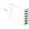 Nabíječka 6x USB Blitzwolf BW-S15, QC 3.0, 60 W - bílá