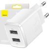 Baseus CCXJ010202 Compact Nabíječka 2xUSB 10,5W White