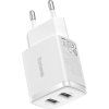 Baseus CCXJ010202 Compact Nabíječka 2xUSB 10,5W White