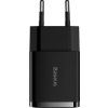 Baseus CCXJ010201 Compact Nabíječka 2xUSB 10,5W Black