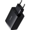 Kompaktní rychlonabíječka Baseus, 3x USB, 17 W (černá)