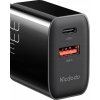 Nástenná nabíjačka Mcdodo CH-0922 USB + USB-C, 33W + kábel USB-C (čierna)