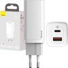 Rychlá cestovní nabíječka Baseus GaN2 Lite USB C 65W EU (bílá)