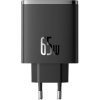 Nástenná nabíjačka Baseus OS-Cube Pro 2xUSB-C + USB, 65 W (čierna)