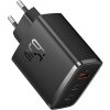 Nástenná nabíjačka Baseus OS-Cube Pro 2xUSB-C + USB, 65 W (čierna)