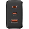 Nástenná nabíjačka Baseus OS-Cube Pro 2xUSB-C + USB, 65 W (čierna)