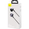 Baseus wired earphones Encok H19 black