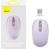Bezdrôtová myš Baseus F01B Tri-mode 2.4G BT 5.0 1600 DPI (fialová)