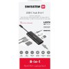 SWISSTEN USB-C HUB 8-IN-1 (USB-C 100W, HDMI 4K, LAN RJ45, 2x USB-A, 1x USB-C 5GBps, SD, MICRO SD) ALUMINIUM