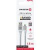 DÁTOVÝ KÁBEL SWISSTEN KEVLAR USB / LIGHTNING 1,5 M BIELÝ