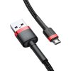 Kabel Baseus Cafule Micro USB 1,5A 2m (červeno-černý)