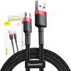 Kabel Baseus Cafule Micro USB 1,5A 2m (červeno-černý)