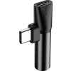 Baseus CATL41-01 Rozbočovač USB-C/3,5mm Jack Black