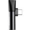 Audio adaptér USB-C na mini jack 3,5 mm USB-C (čierny)