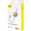 Nabíjací kábel 3w1 Baseus USB na USB-C, USB-M, Lightning 3,5 A, 1,1 m (fialový)