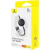 Rychlonabíjecí kabel 3v1 Baseus Free2Draw USB-C na USB-C/Lightning/Micro 100W, 1,1 m (černý)