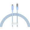Rýchlonabíjací kábel Baseus USB-C na Lightning Explorer Series 1m, 20W (modrý)