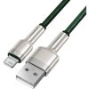Kábel USB pre Lightning Baseus Cafule, 2,4 A, 2m (zelený)