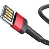 Baseus Cafule Obojstranný kábel USB Lightning 2,4 A 1 m (čierno-červený)