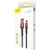 Baseus Cafule Oboustranný kabel USB Lightning 2,4 A 1 m (černo-červený)