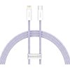 Kábel USB-C pre Lightning Baseus radu Dynamic 2, 20 W, 1 m (fialový)