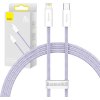 Kábel USB-C pre Lightning Baseus radu Dynamic 2, 20 W, 1 m (fialový)